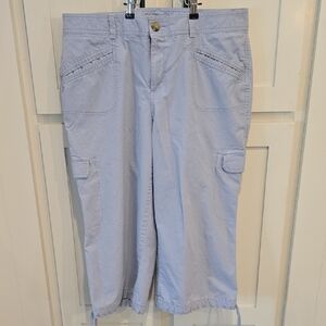 Dockers Light Blue Cargo Capris